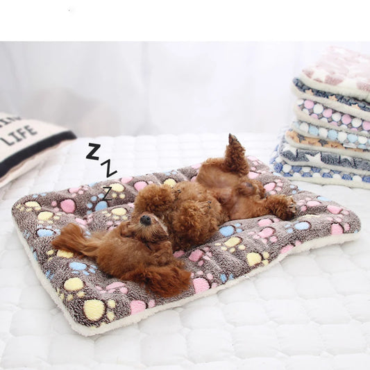 Soft Flannel Pet Mat dog Bed Winter Warm Comfort