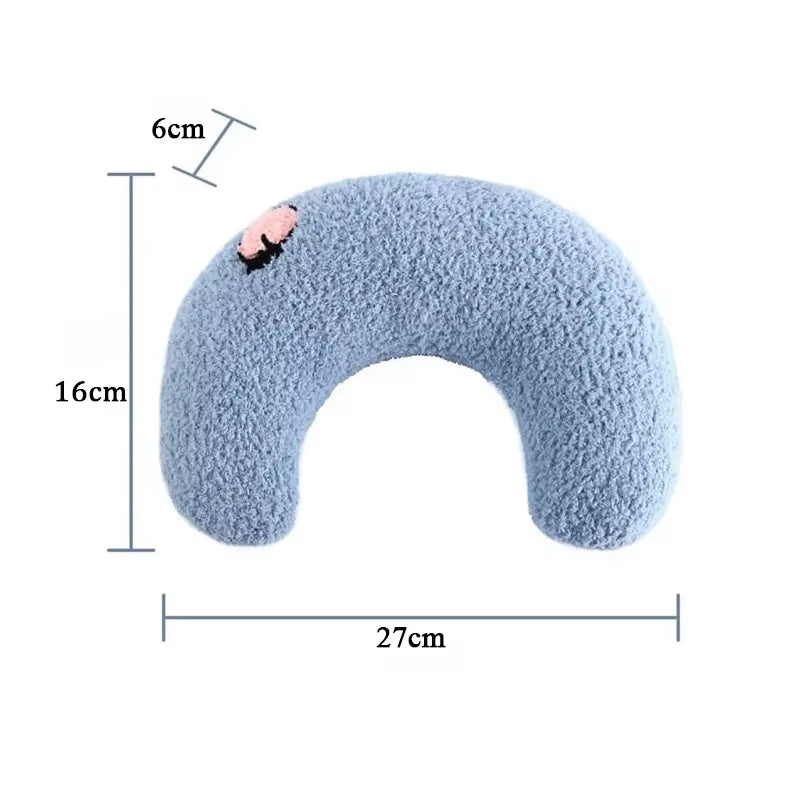 Cozy U-Shaped Dawg Pillow for Deep Sleep - Stylish Neck Protector for Dogs